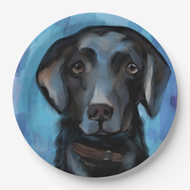 Labrador Retriever  Paper Plates (Front)
