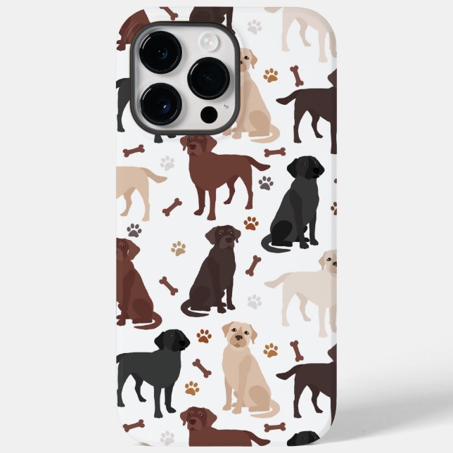 Labrador Retriever Paws and Bones Case-Mate iPhone Case (Back)