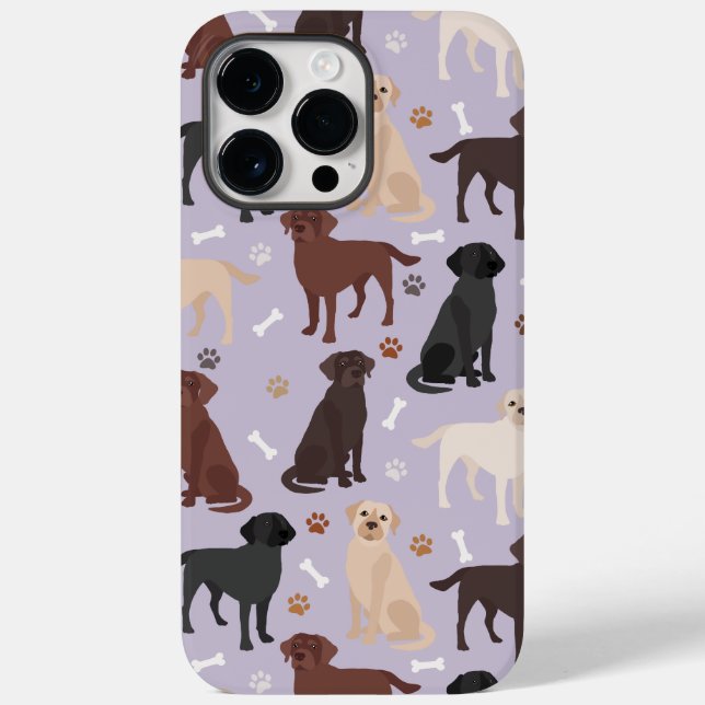 Labrador Retriever Paws and Bones Case-Mate iPhone Case (Back)