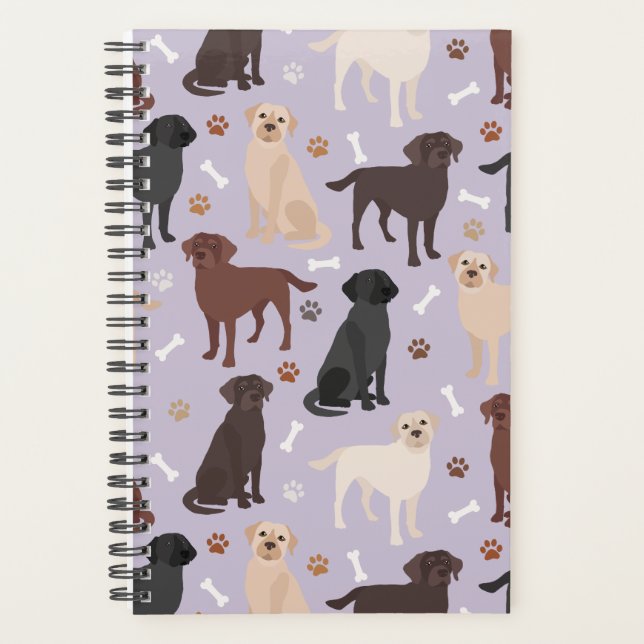 Labrador Retriever Paws and Bones Planner (Front)