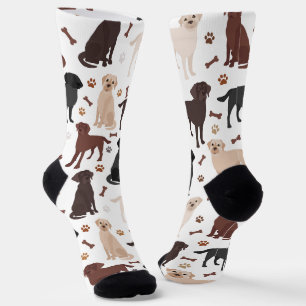 Labrador Retriever Paws and Bones Socks