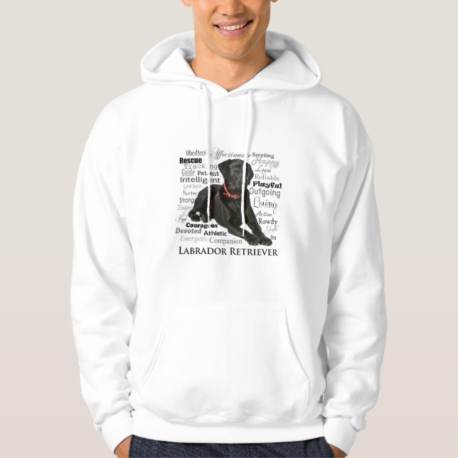 Labrador Retriever Personality Traits Hoodie (Front)