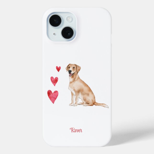 Labrador Retriever Personalized Dog Case-Mate iPhone Case (Back)