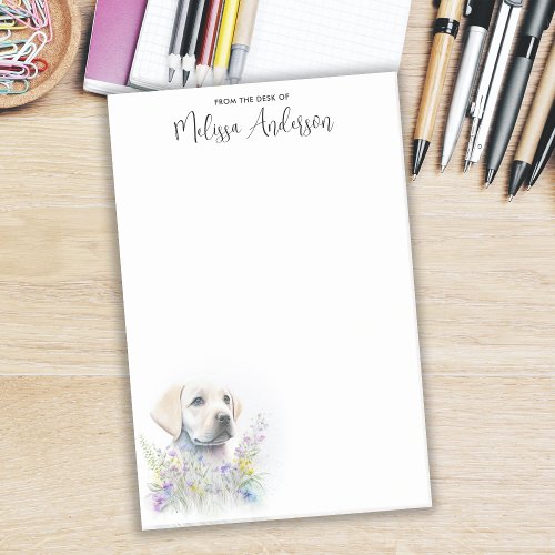 Labrador Retriever Personalized Dog Cute Puppy  Post_it Notes