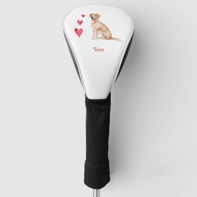 Labrador Retriever Personalized Dog Golf Head Cover (Front)