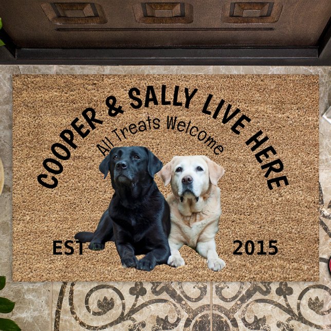 Labrador Retriever Personalized Dog Lover  Doormat (Creator Uploaded)