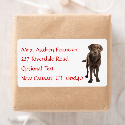 Labrador Retriever Personalized Name Address Label Zazzle