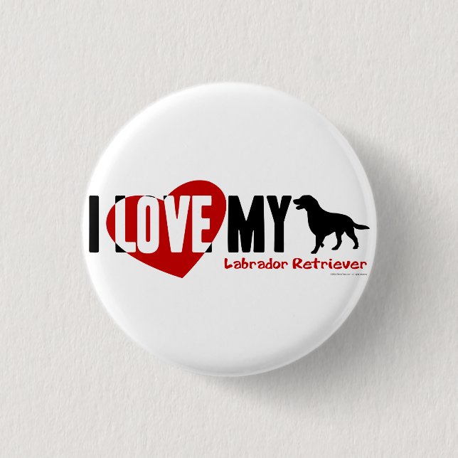 Labrador Retriever Pinback Button (Front)