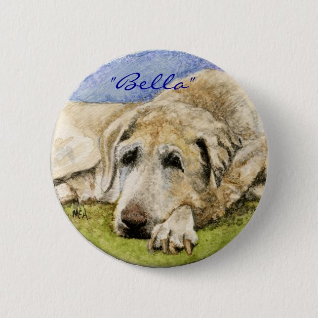 Labrador Retriever Pinback Button (Front)