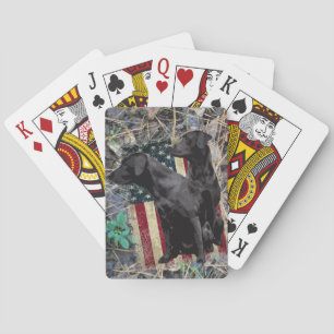 Labrador Retriever Playing Cards, Patriotic Lab Poker Cards