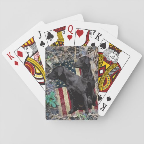 Labrador Retriever Playing Cards Patriotic Lab Poker Cards