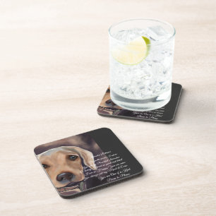 Labrador Retriever Poetry Beverage Coaster