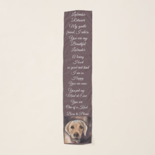 LABRADOR RETRIEVER POETRY  SCARF