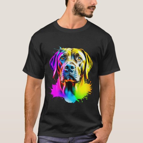 Labrador Retriever Pop Art I Dog Lover I Splash Ar T_Shirt
