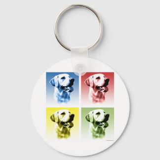 Labrador Retriever Pop Art Keychain