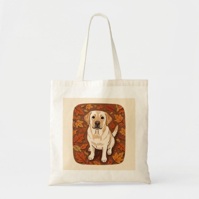 Labrador Retriever Pumpkin spice autumn Tote Bag