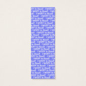 Labrador Retriever Puppy Blue Bookmark (Back)