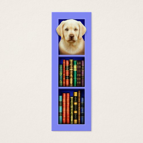 Labrador Retriever Puppy Blue Bookmark Business Card