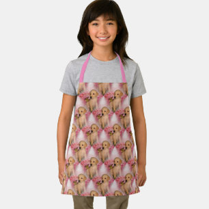 Labrador Retriever Puppy Butterfly Animal Pattern Apron