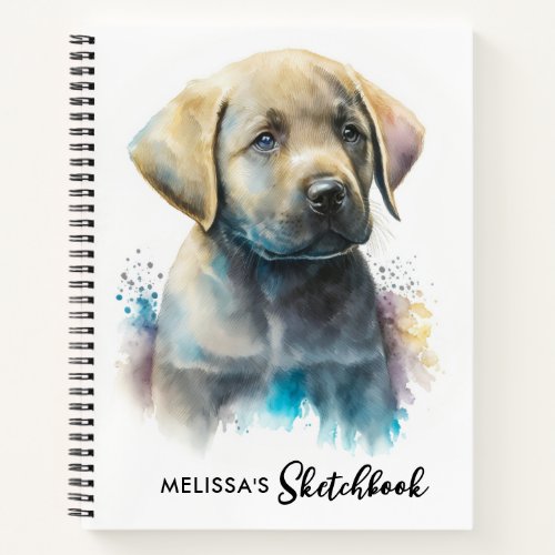 Labrador Retriever Puppy Dog Pet Art Sketchbook Notebook