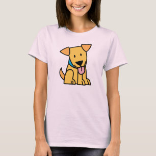 Labrador Retriever puppy dog sit golden cute pup T-Shirt