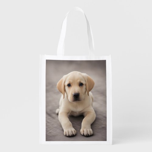 Labrador Retriever Puppy Grocery Bag