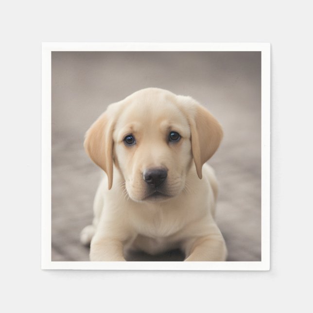 Labrador Retriever Puppy Napkins (Front)