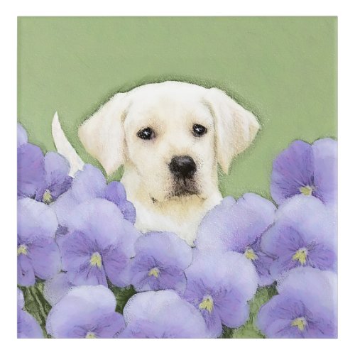 Labrador Retriever Puppy Painting Original Dog Art