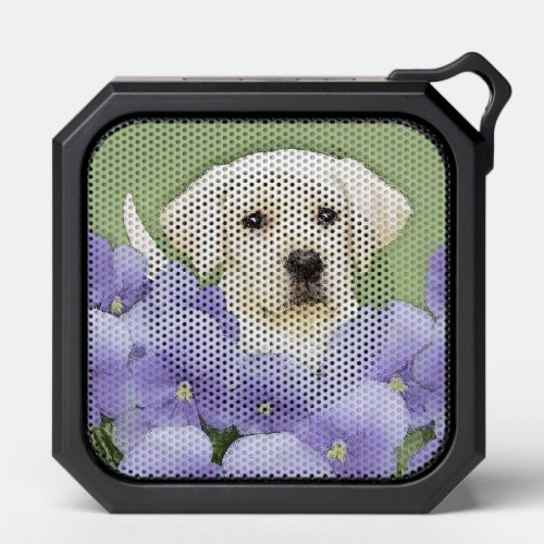 Labrador Retriever Puppy Painting Original Dog Art Bluetooth Speaker