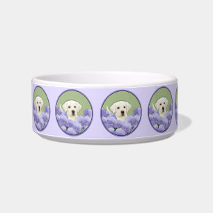 Labrador Retriever Puppy Painting Original Dog Art Bowl
