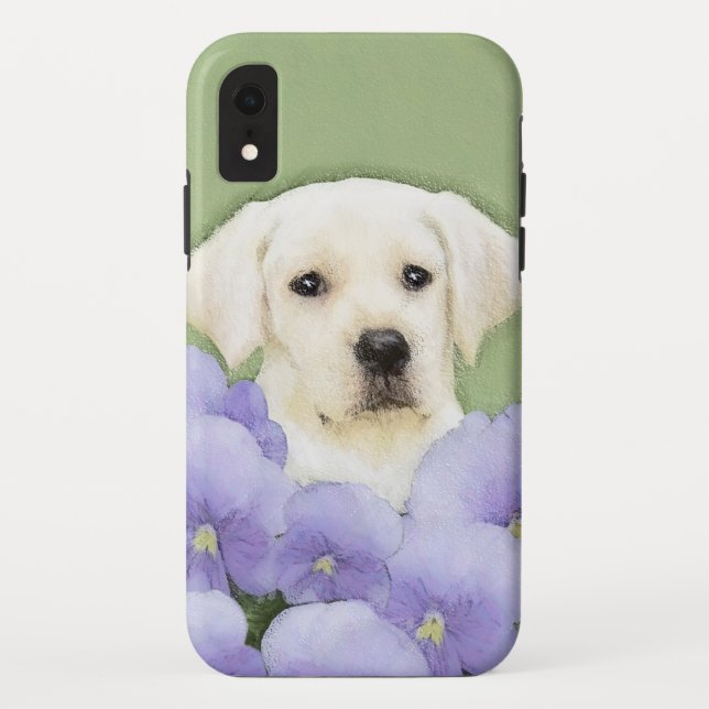 Labrador Retriever Puppy Painting Original Dog Art Case-Mate iPhone Case (Back)