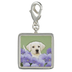 Labrador Retriever Puppy Painting Original Dog Art Charm