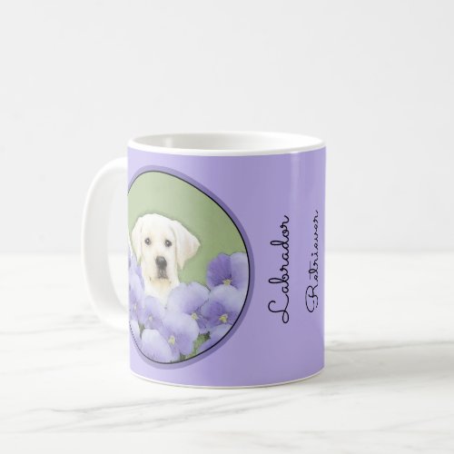 Labrador Retriever Puppy Painting Original Dog Art Coffee Mug