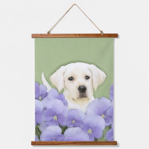 Labrador Retriever Puppy Painting Original Dog Art Hanging Tapestry