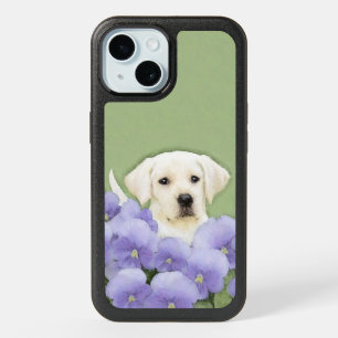 Labrador Retriever Puppy Painting Original Dog Art iPhone 15 Case