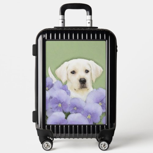 Labrador Retriever Puppy Painting Original Dog Art Luggage