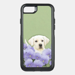 Labrador Retriever Puppy Painting Original Dog Art OtterBox Commuter iPhone SE/8/7 Case