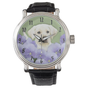 Labrador Retriever Puppy Painting Original Dog Art Watch