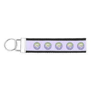 Labrador Retriever Puppy Painting Original Dog Art Wrist Keychain