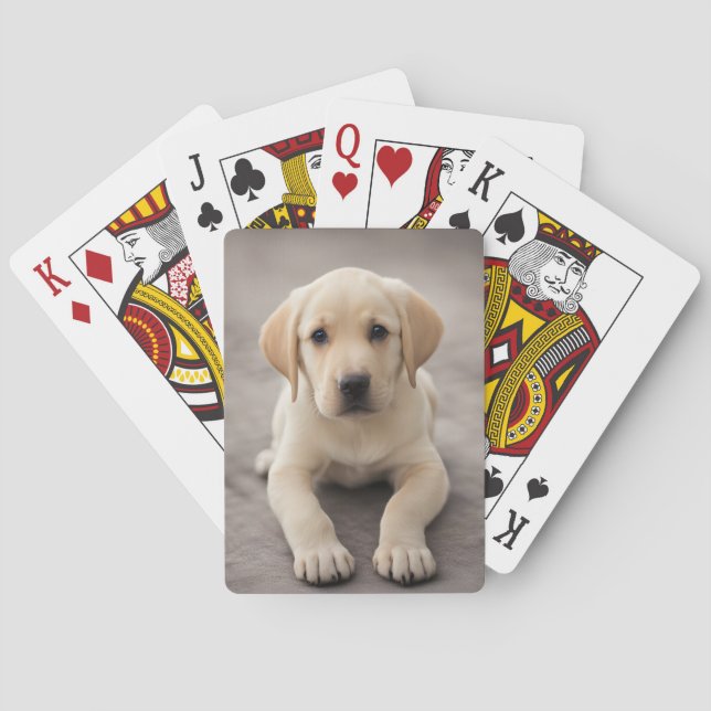 Labrador Retriever Puppy Poker Cards (Back)