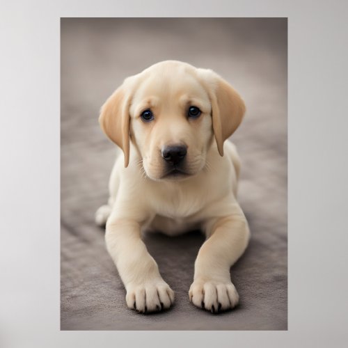 Labrador Retriever Puppy Poster