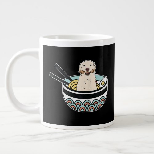 Labrador Retriever Ramen Dog Pet Lover  Giant Coffee Mug