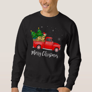 Labrador Retriever Red Truck Christmas Tree Xmas D Sweatshirt