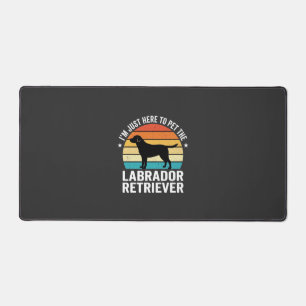 Labrador Retriever Retro Dog Petting Desk Mat