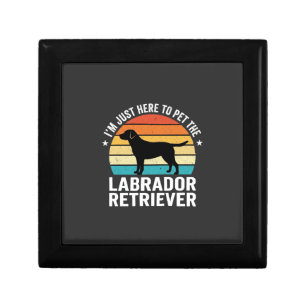 Labrador Retriever Retro Dog Petting Gift Box