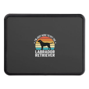 Labrador Retriever Retro Dog Petting Hitch Cover