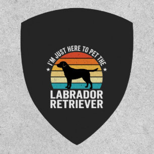 Labrador Retriever Retro Dog Petting Patch