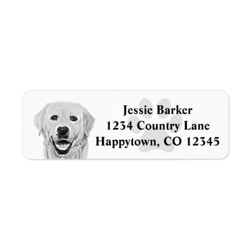 Labrador Retriever Return Address Label