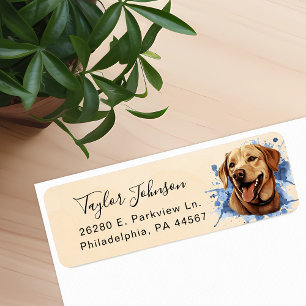 Labrador Retriever Return Address Label