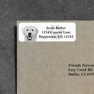 Labrador Retriever Return Address Label